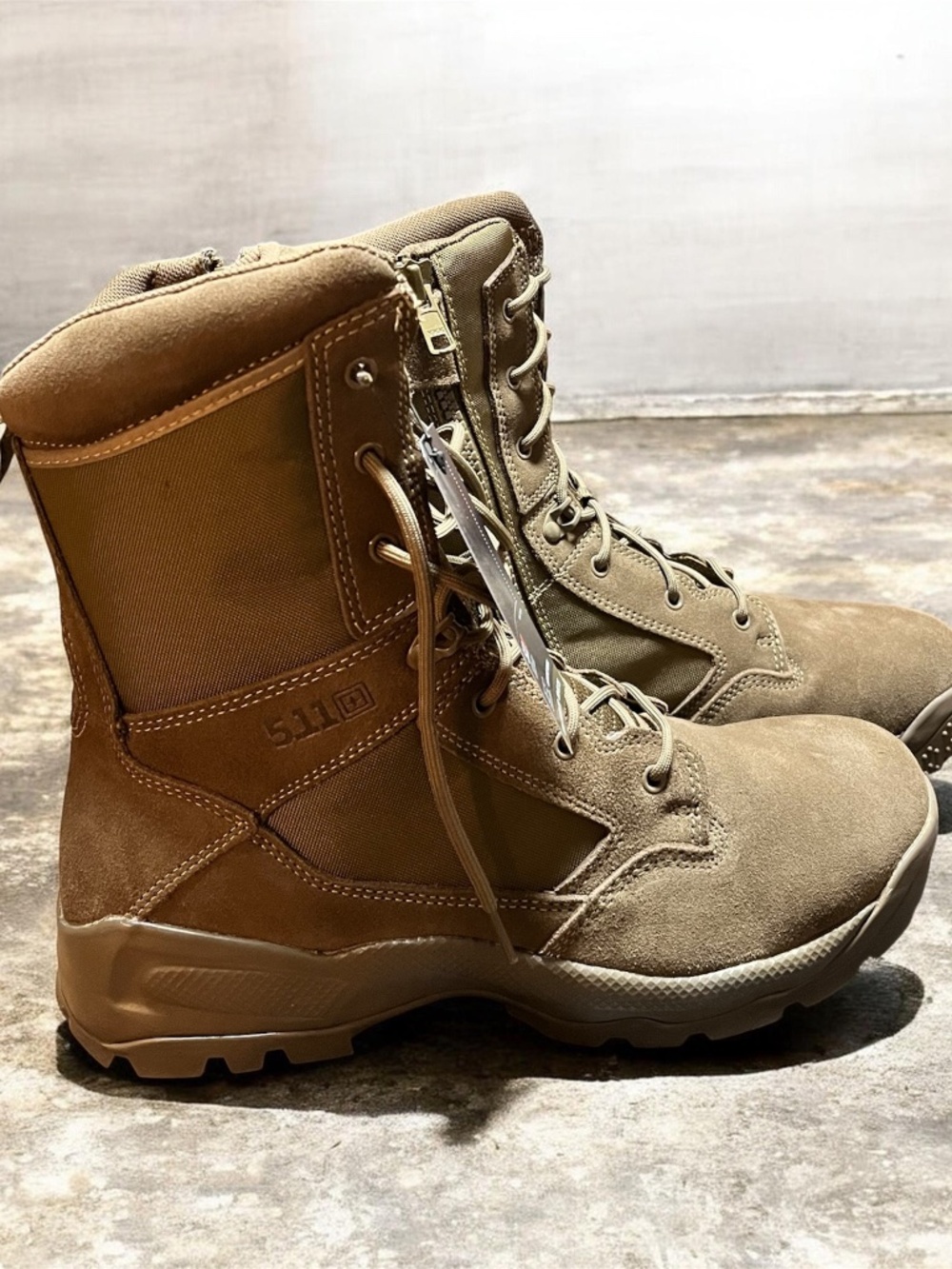 5.11 Men’s Dark Coyote 106 Tactical Work Boots Sz-14